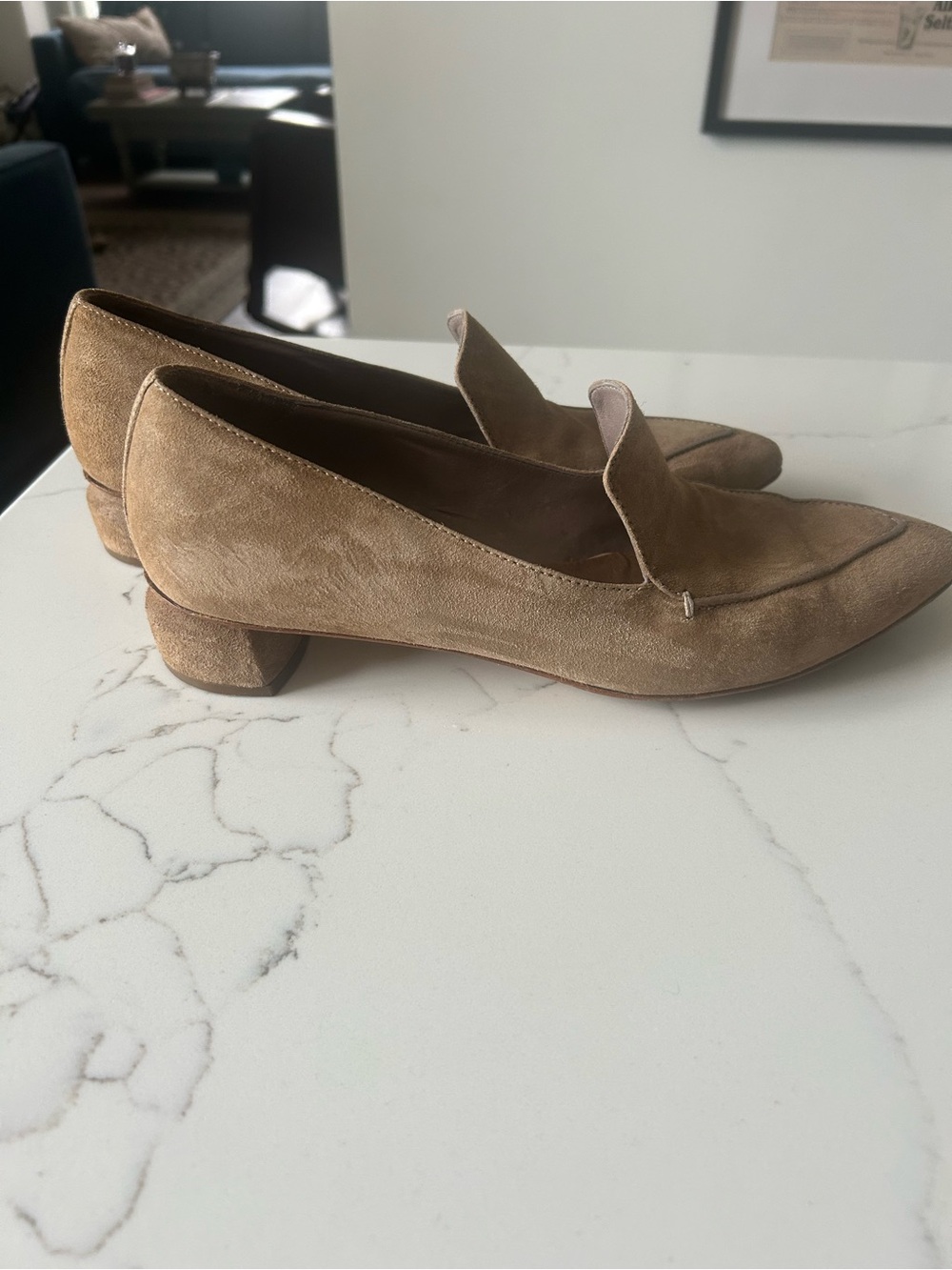 Officine Creative Suede Loafers in Tan